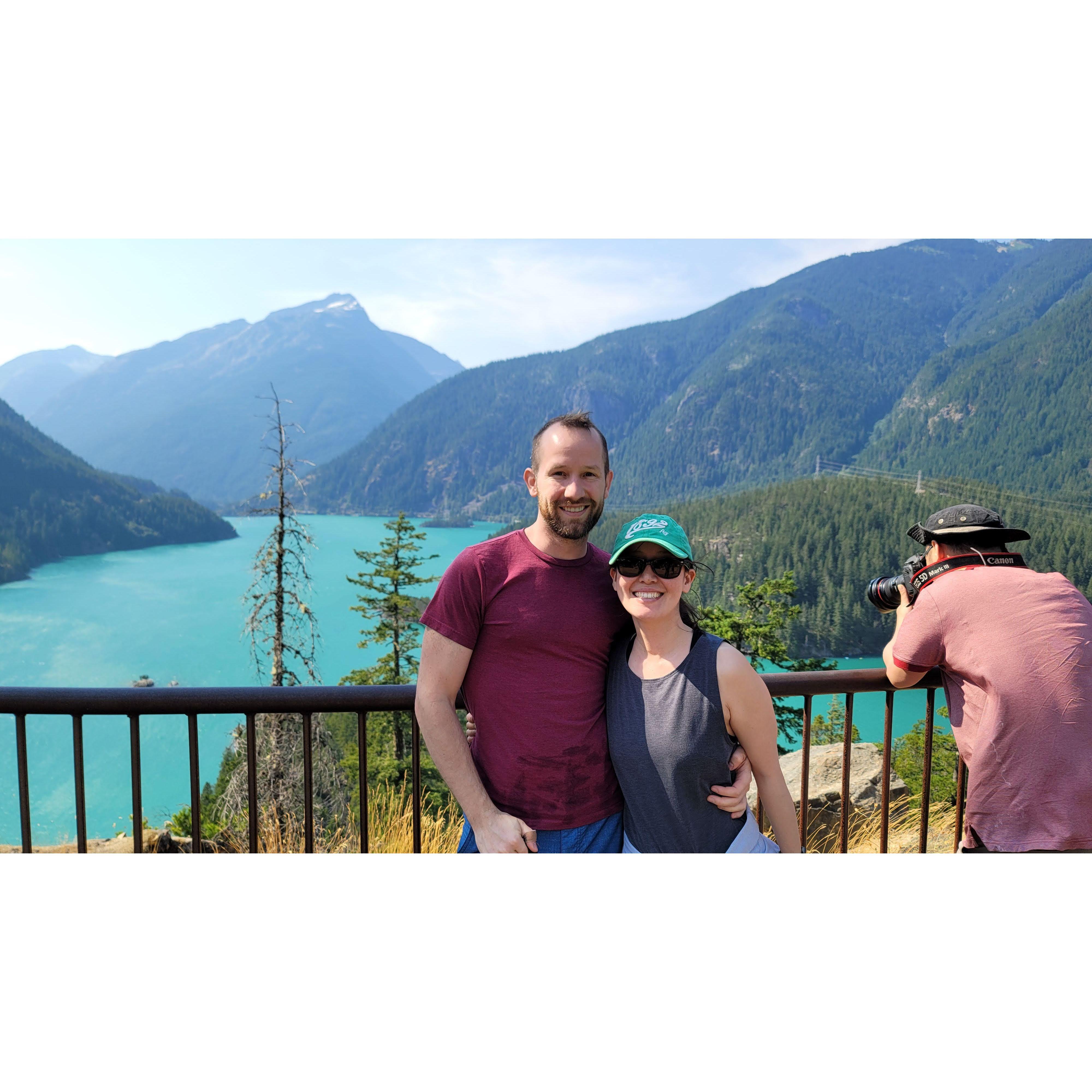 Super windy at Diablo Lake