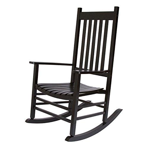 Shine Company 4332BK Vermont Rocking Chair, Black