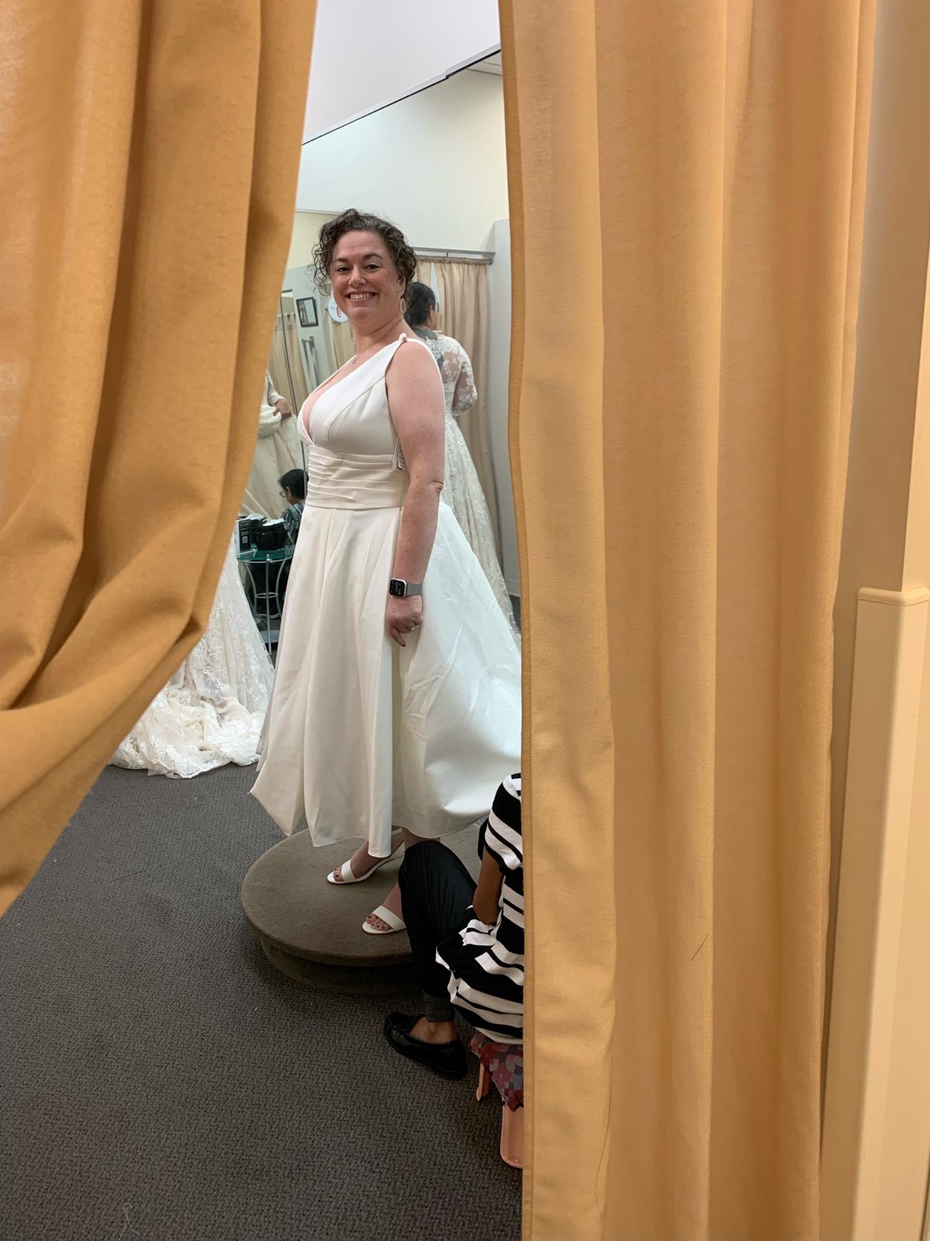 Getting alterations to the dress!