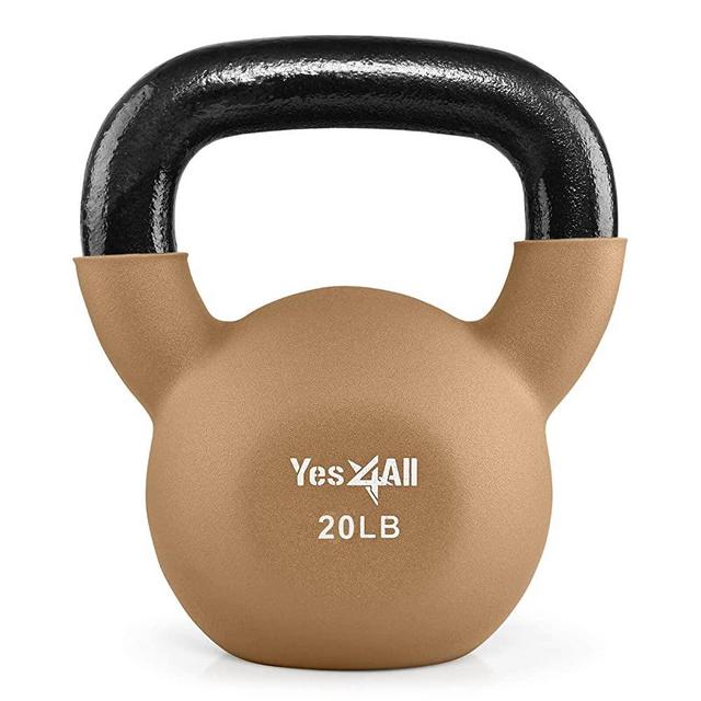 Yes4All Neoprene Coated Kettlebell Weights, Strength Training Kettlebells for Weightlifting, Conditioning, Strength & Core Training