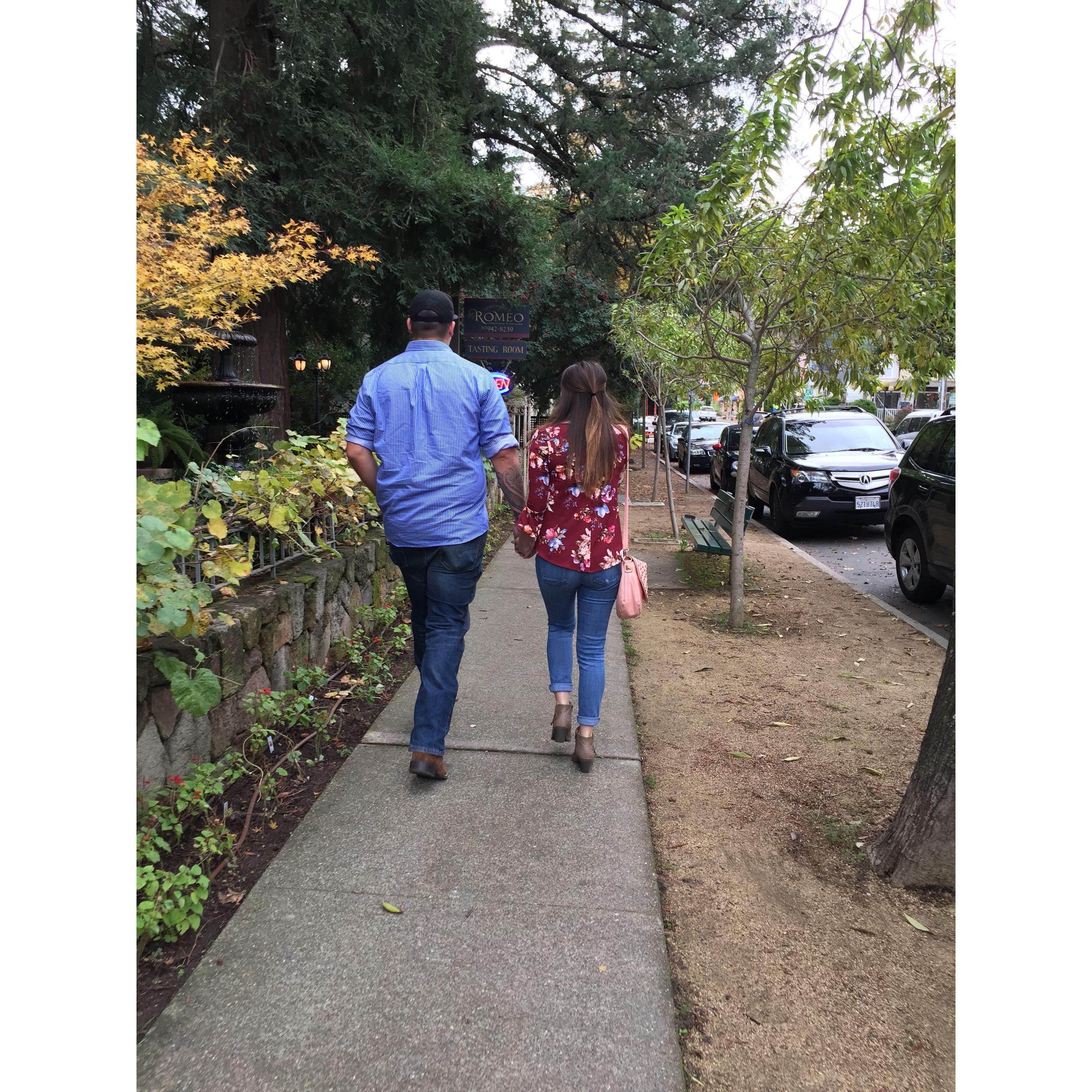 Our first wine tasting adventure