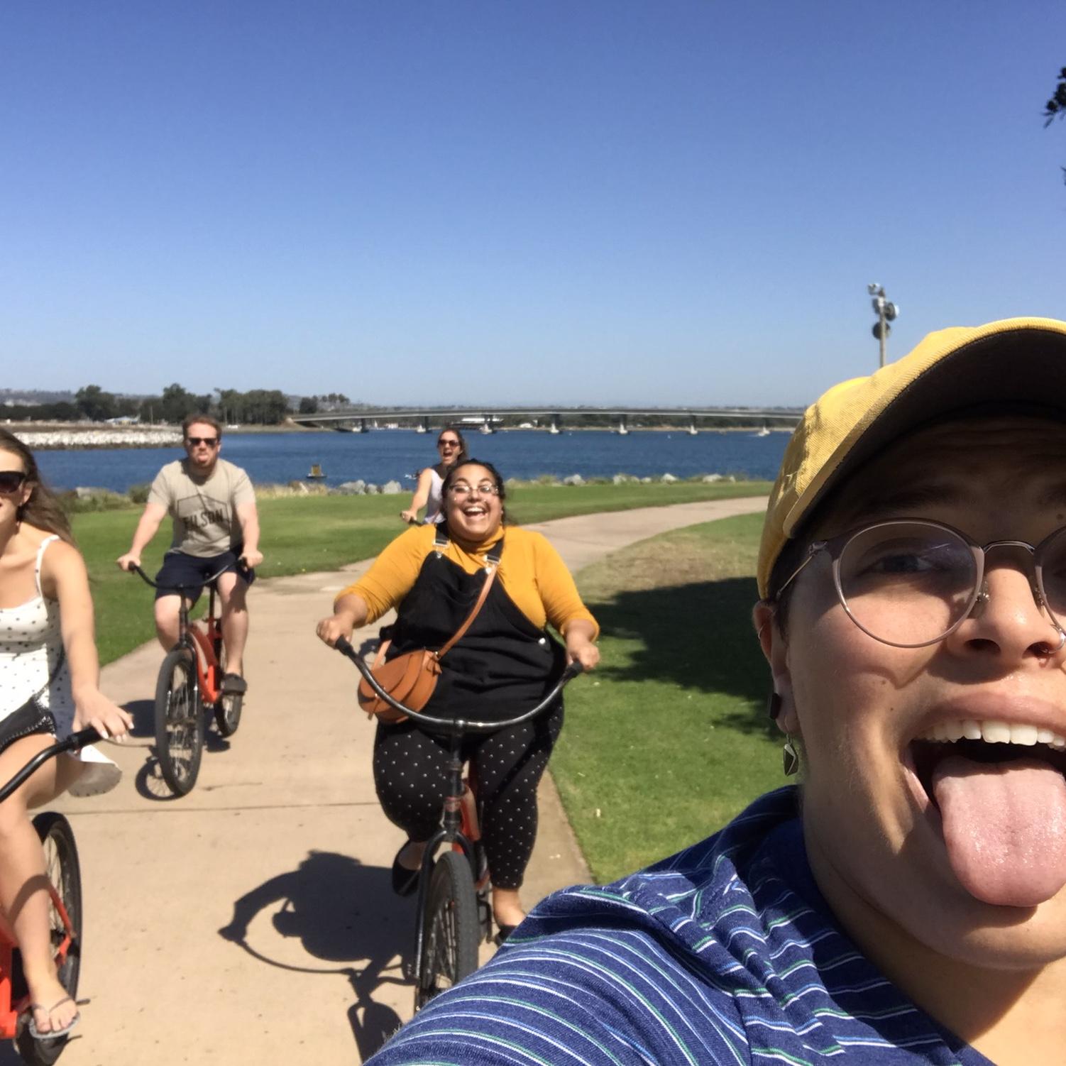 Biking in Mission Beach!