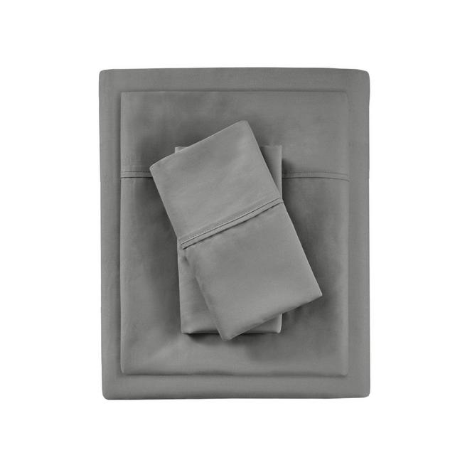 Queen 1000 Thread Count Solid Sheet Set Charcoal - Beautyrest