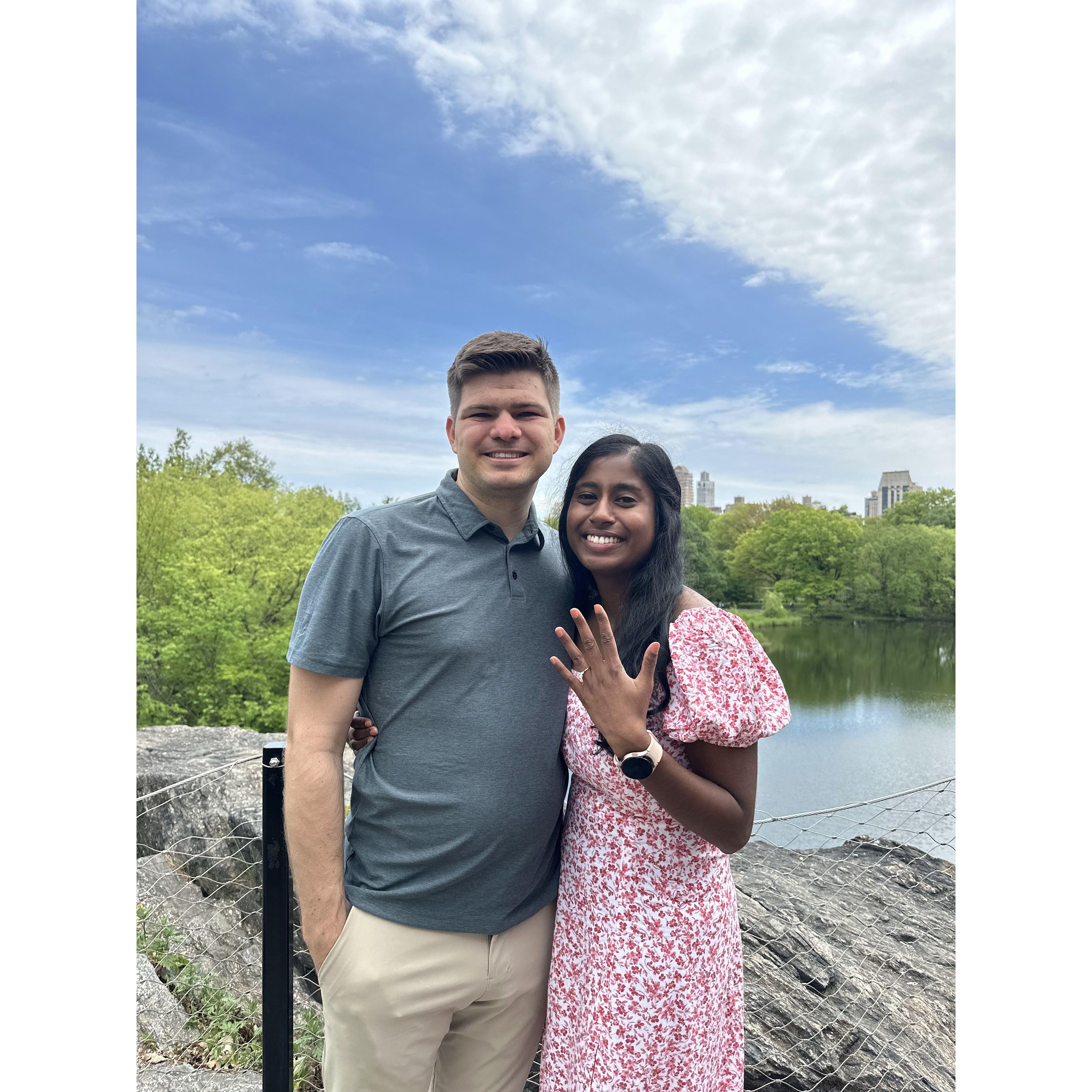 Tim's and Sangeetha's engagement (May 2024)