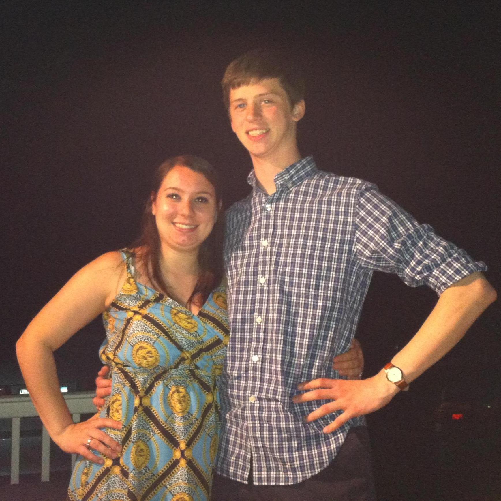 Summer 2013, after graduation, on Rachel's parents' new deck!