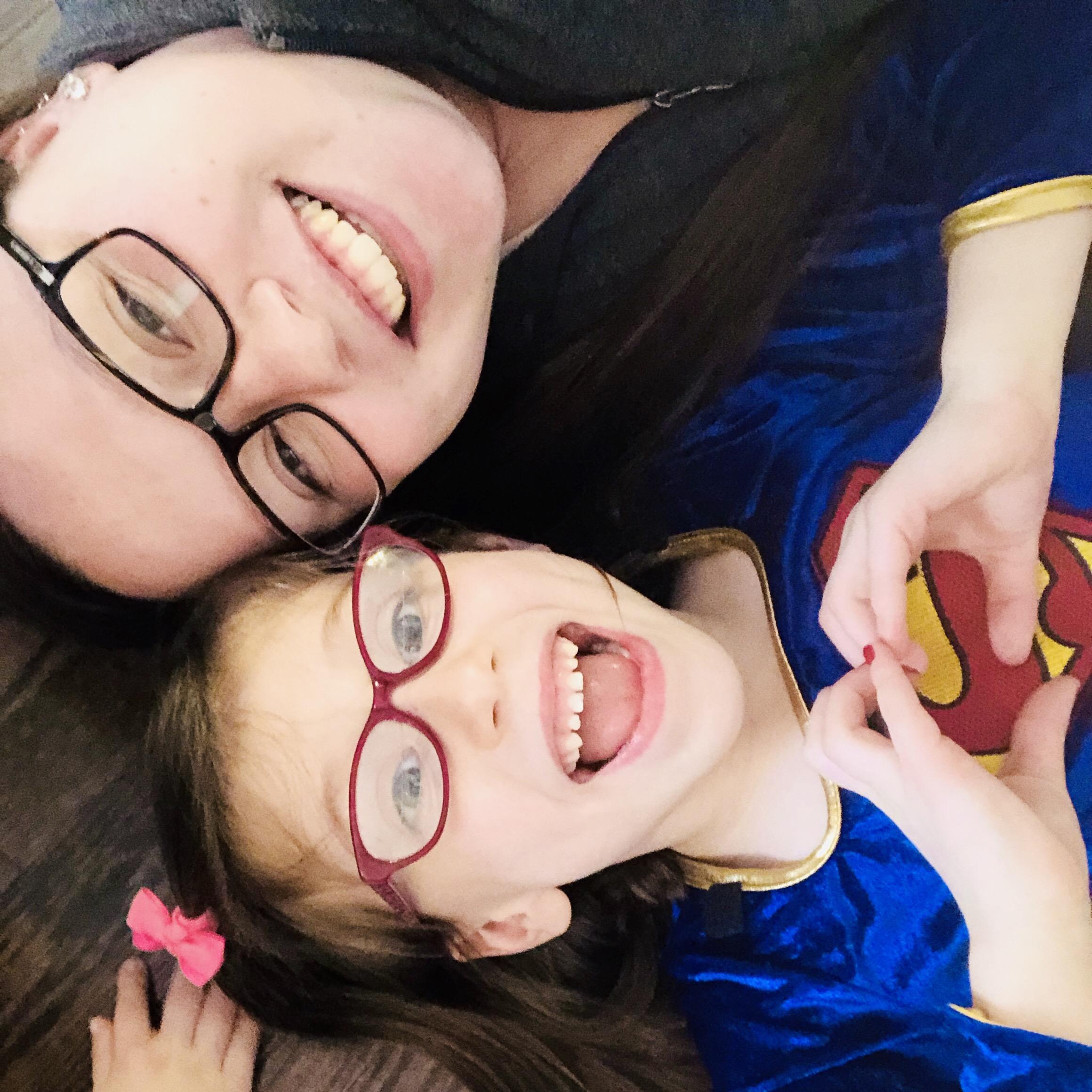 Jenny and Maya spend time make face and taking pictures, somethings never get old!