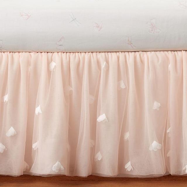 Monique Lhuillier Ethereal Bed Skirt, Full, Blush Pink