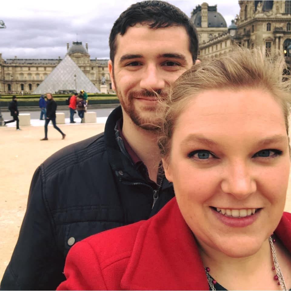 Will & I outside the Louvre