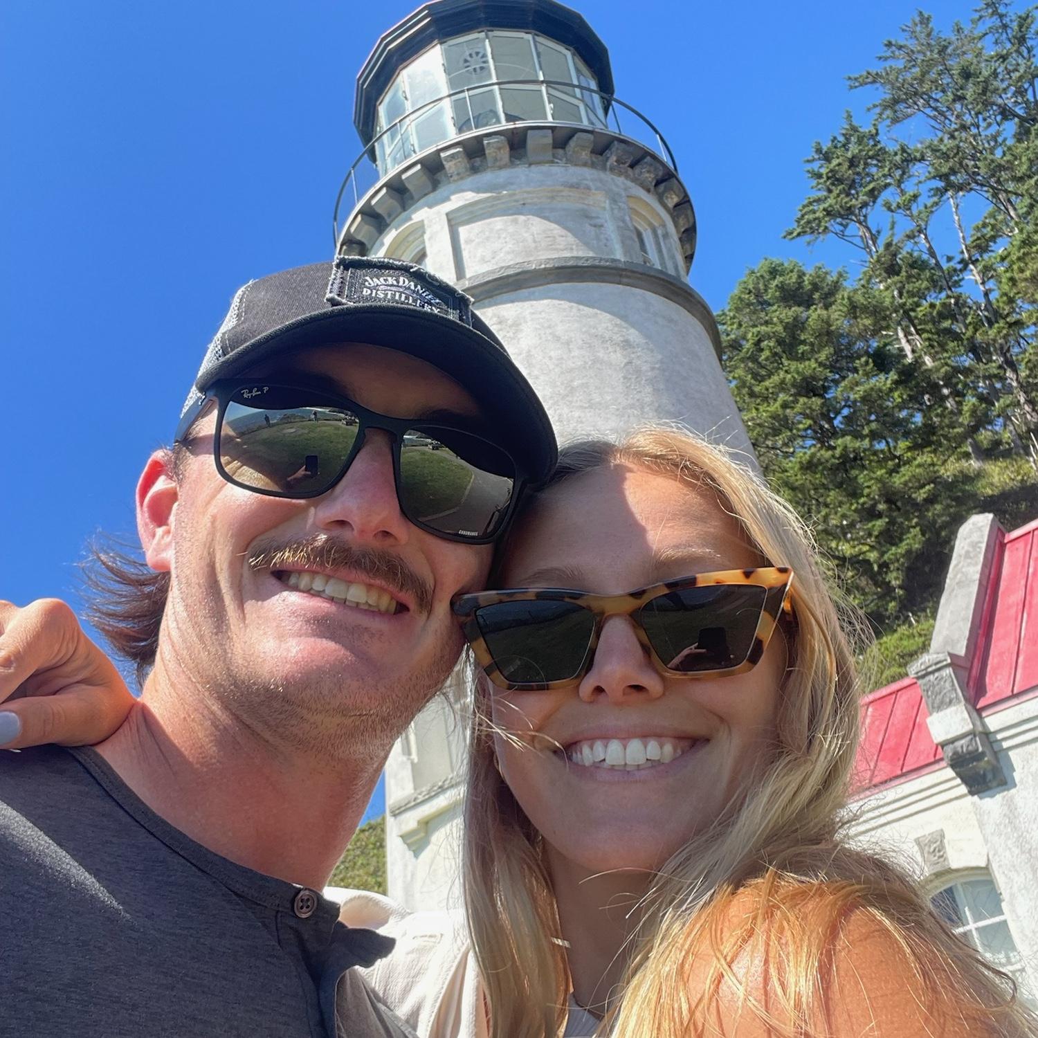 Visiting the Oregon coast on Mike’s off day.