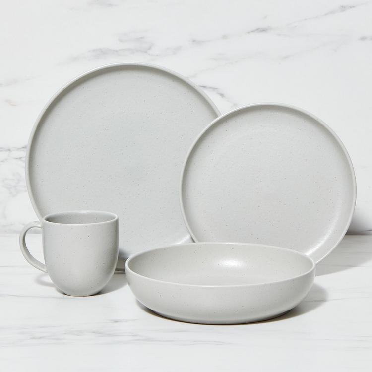 Casafina Modern Ceramic Utensil Holder Crock, Stoneware, Cream or