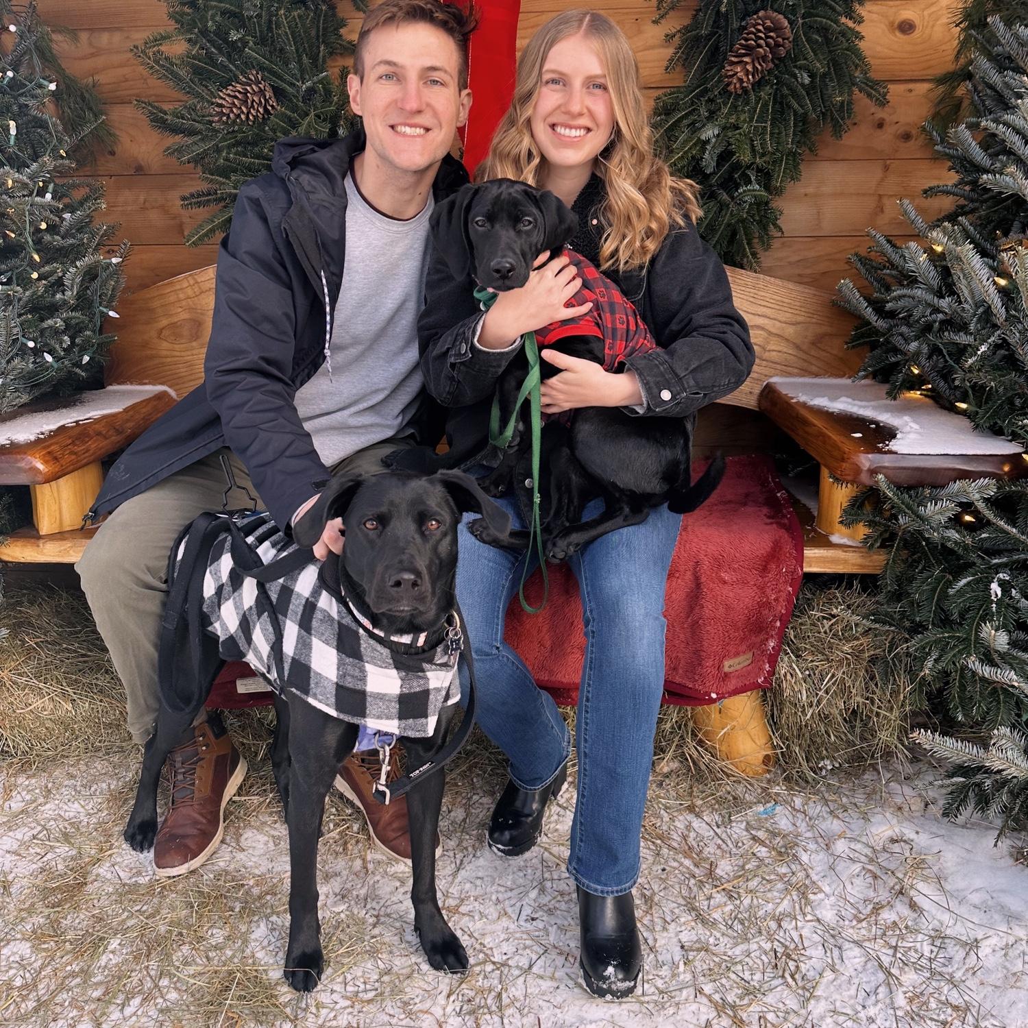 Family picture - with our newest addition Mabel! (December 2024)