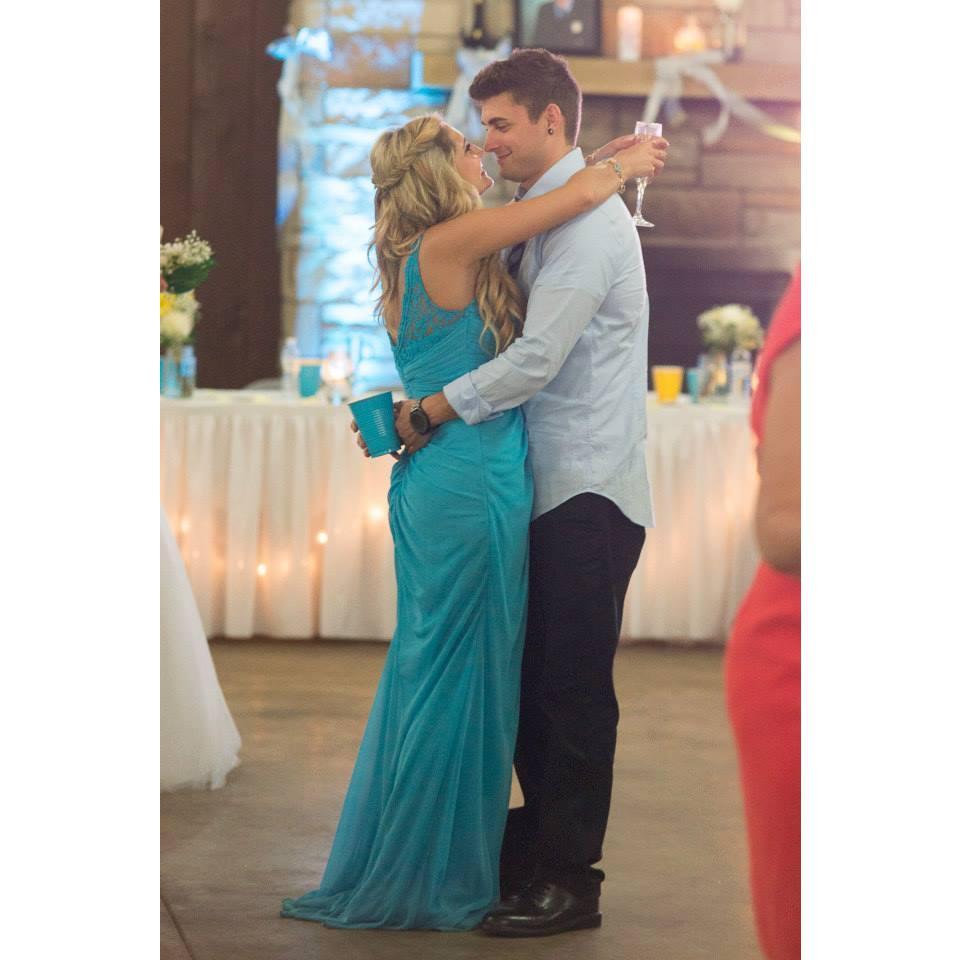 Our first wedding together