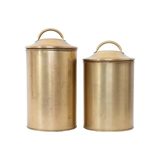 Brass Finished Canisters