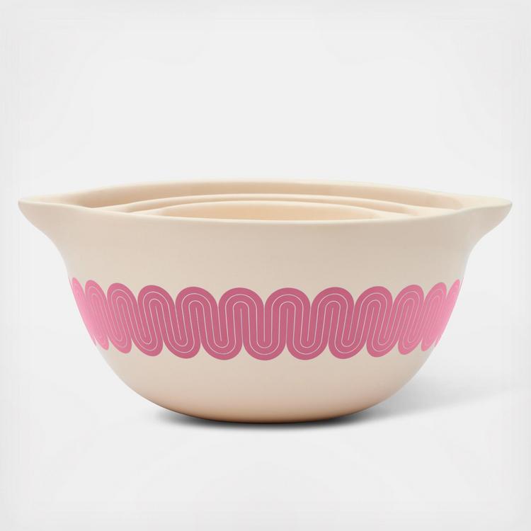 Great Jones Stir Crazy Nested Mixing Bowl Set of 3 in Pink. - Yahoo Shopping