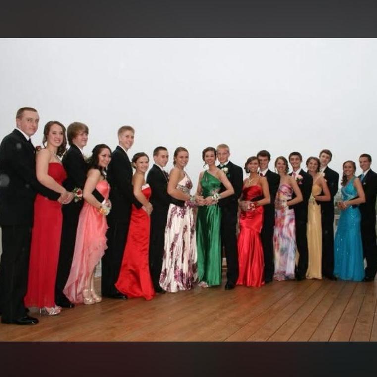 May 2011 - CJ's junior year and Tori's sophomore year at Prom in high school