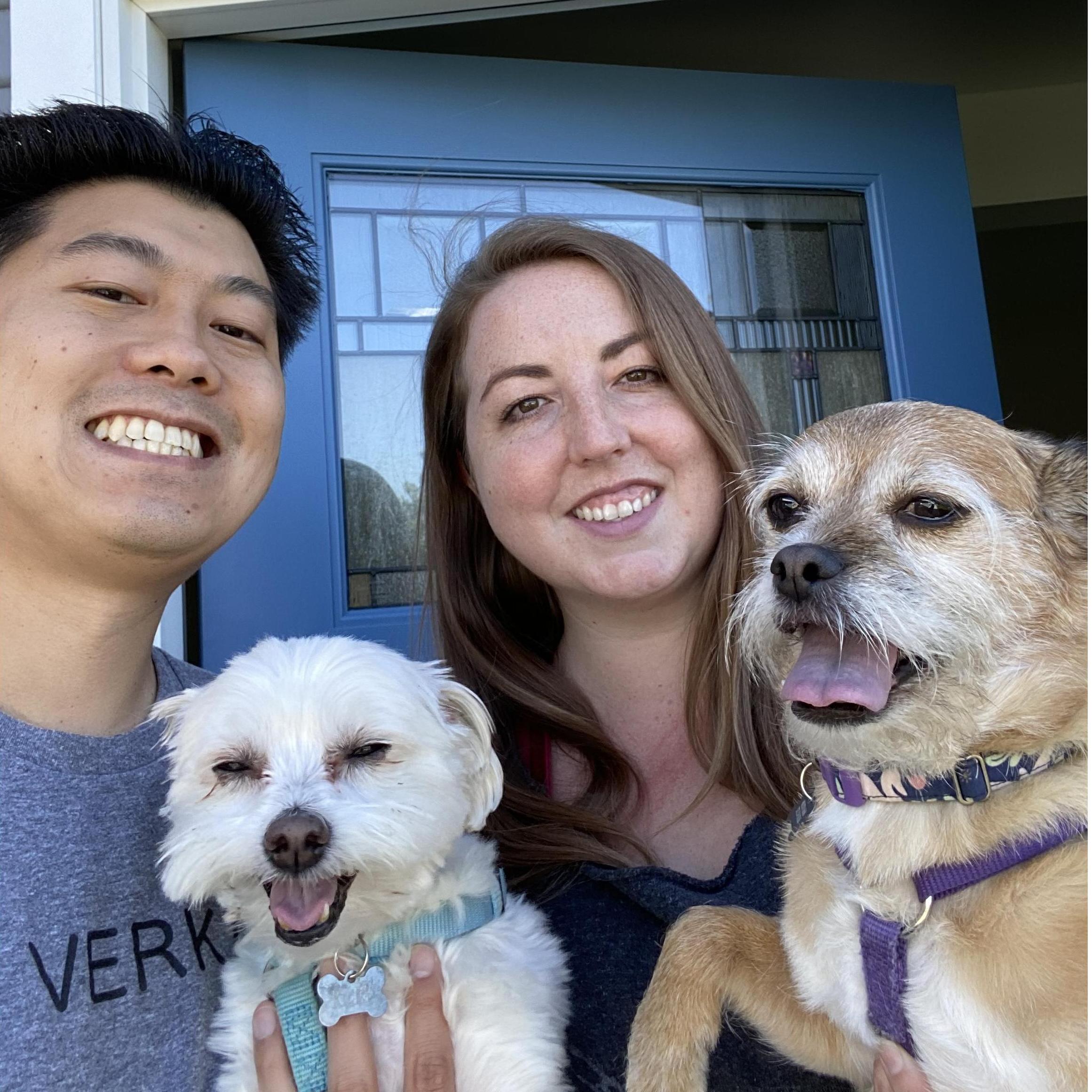 We bought a house! We can't wait to entertain as husband & wife and have you over!