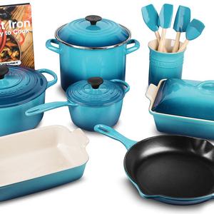 Le Creuset 16-piece Cookware Set (Caribbean)