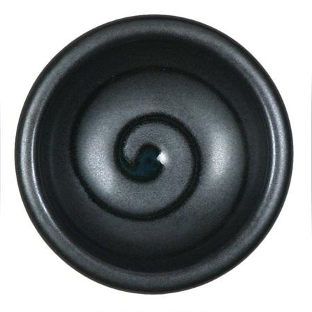 Black Swirl 3" Sauce Dish