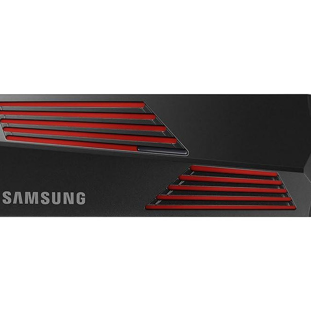SAMSUNG 990 PRO w/ Heatsink SSD 2TB, PCIe Gen4 M.2 2280 Internal Solid State Hard Drive, Seq. Read Speeds Up To 7,450MB/s for High End Computing, Workstations, Compatible w/ PlayStation 5, MZ-V9P2T0CW