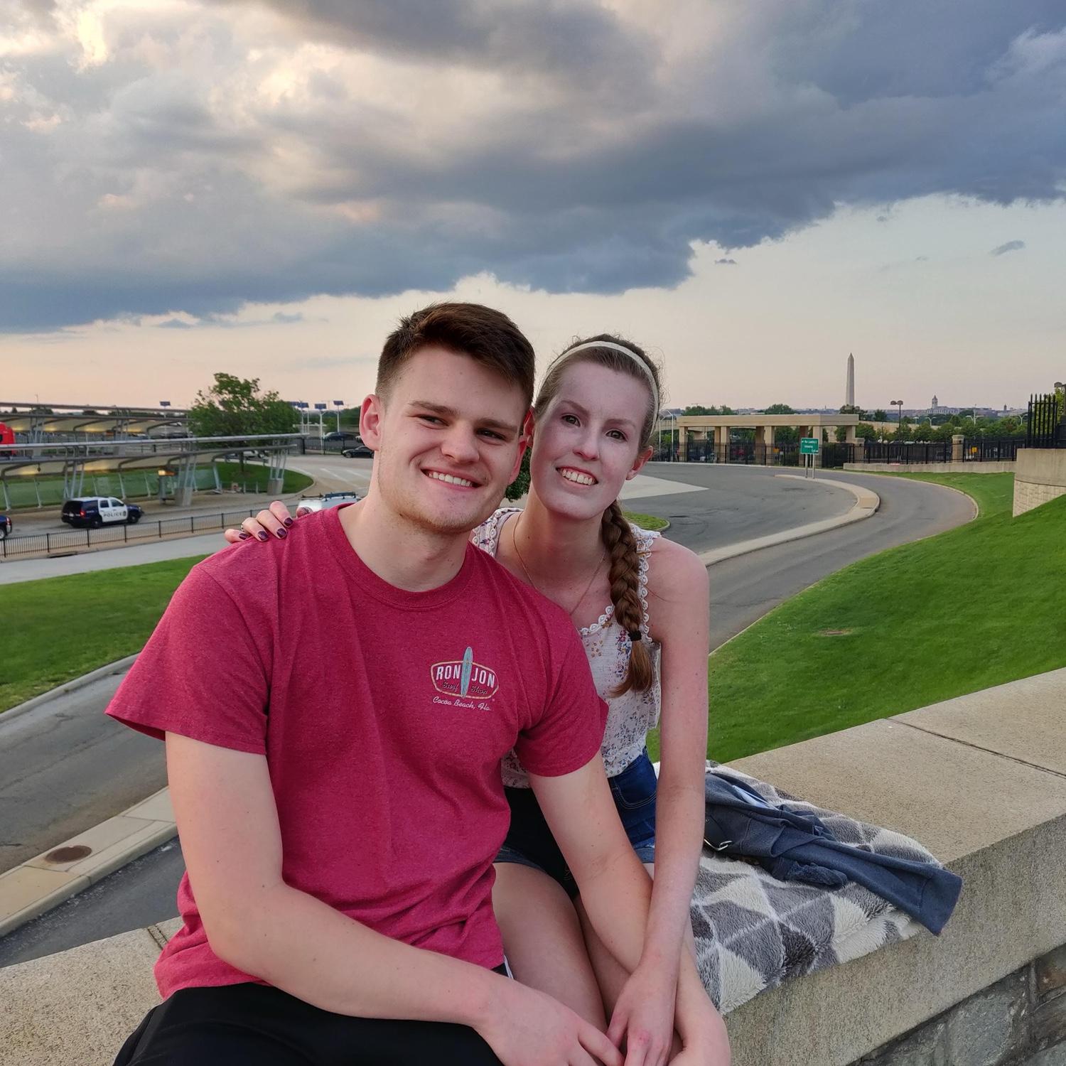 Waiting for fireworks to start for 4th of July in DC