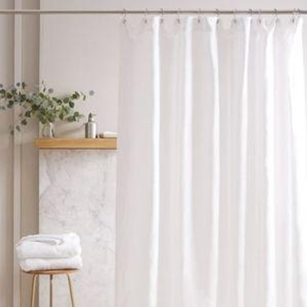 White European Linen Shower Curtain | Quince in Mist