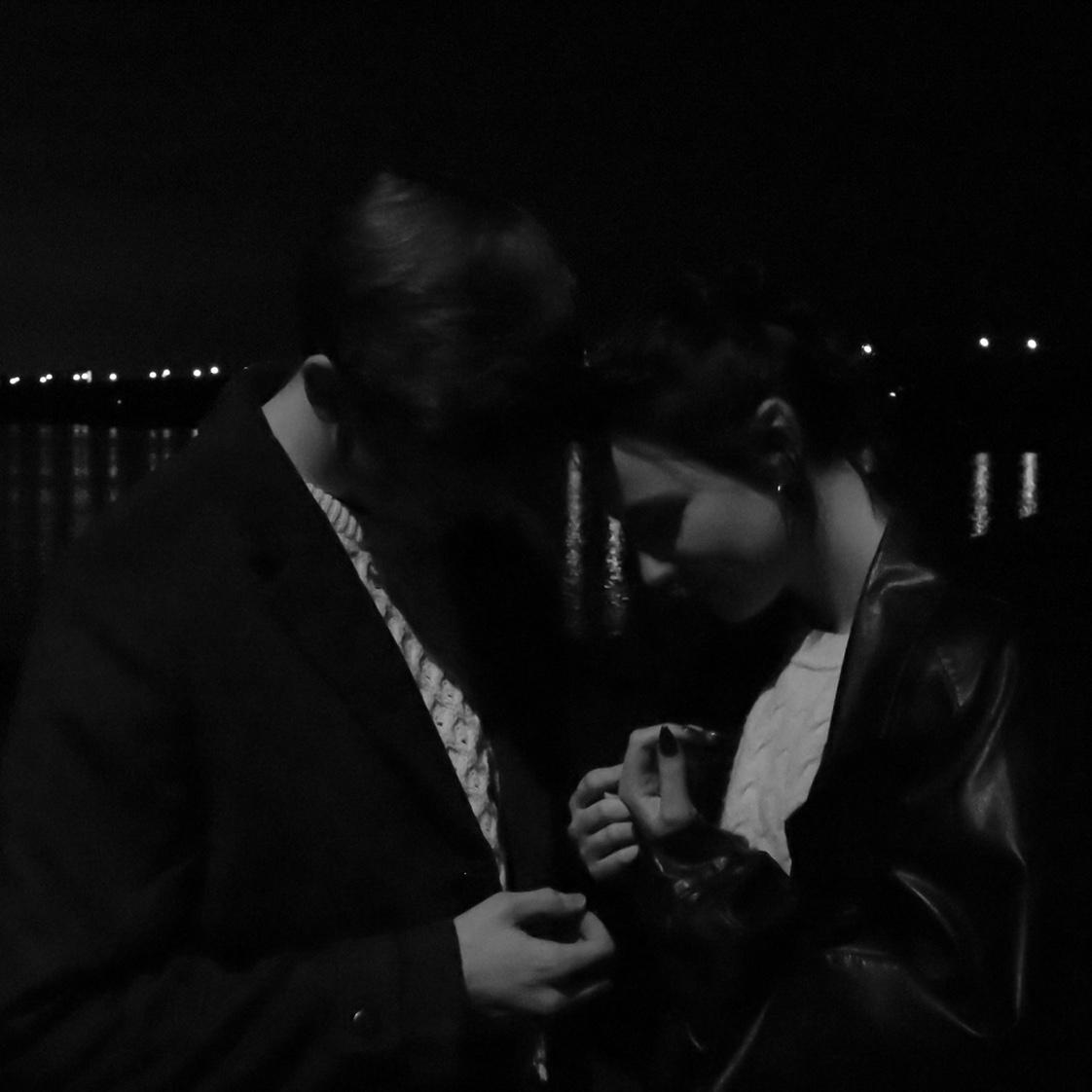 The moment when we were trying to put the ring on the right finger through the happy tears <3