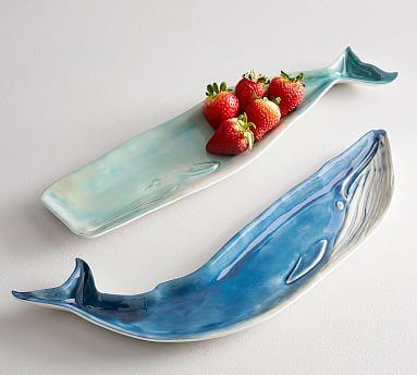 Whale Melamine Serving Platter