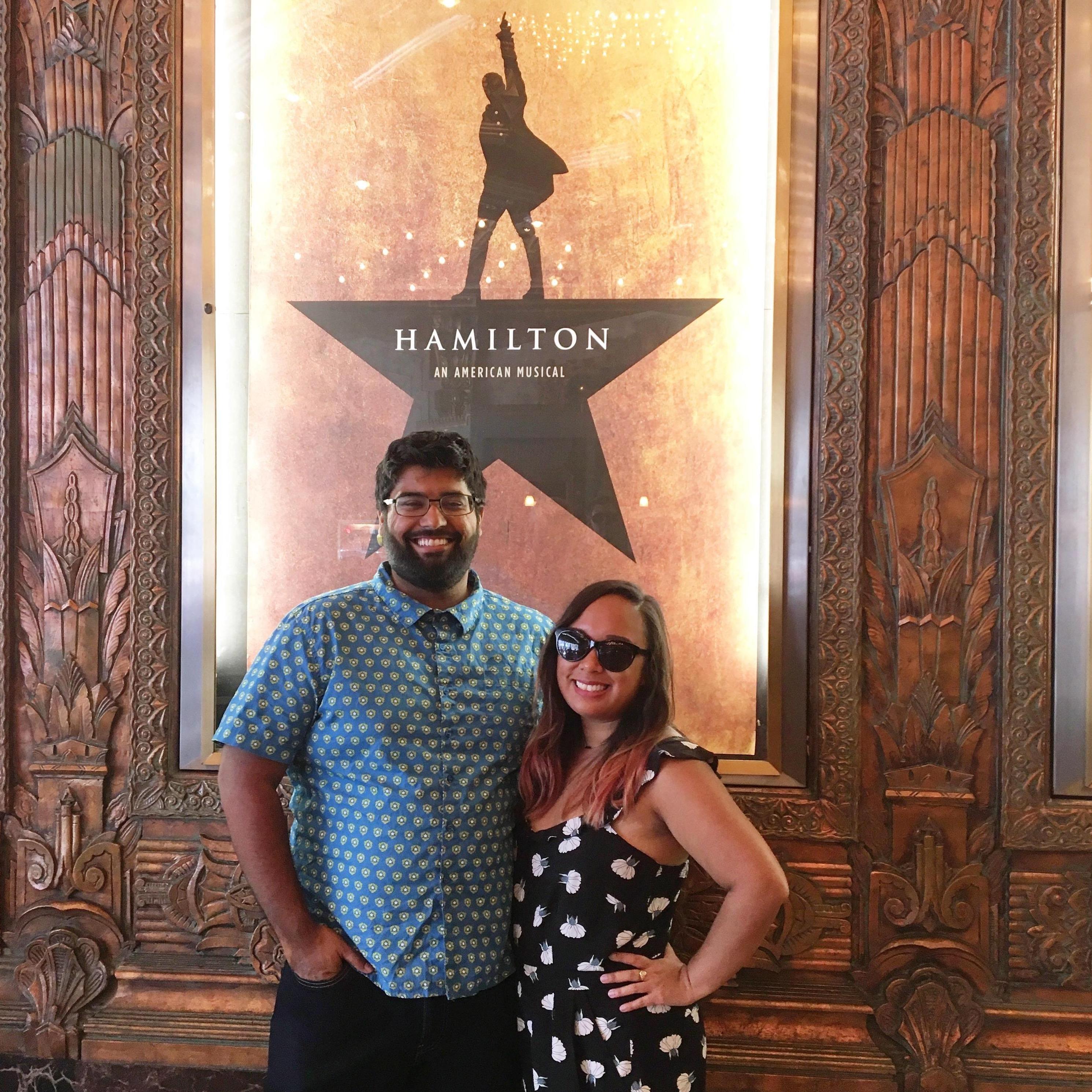 That time we saw Hamilton in LA.