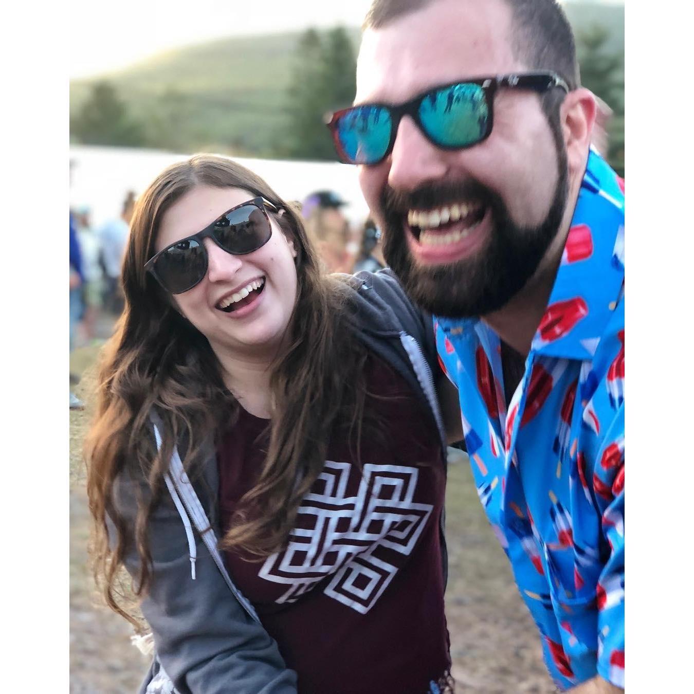Our first music festival.