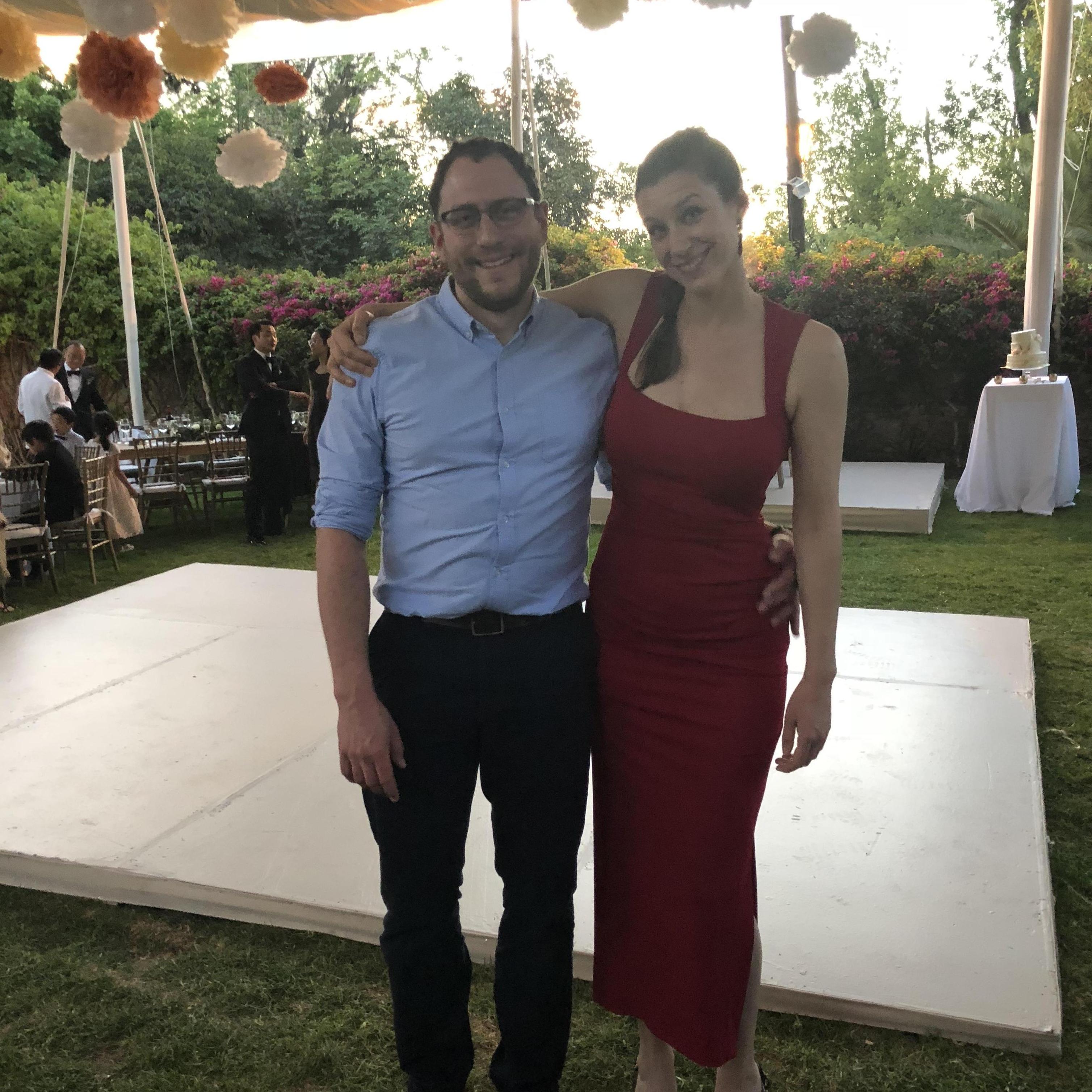 At our friends' Isaac and Jen's wedding in San Miguel de Allende. My biz partner Marirose took the pic.