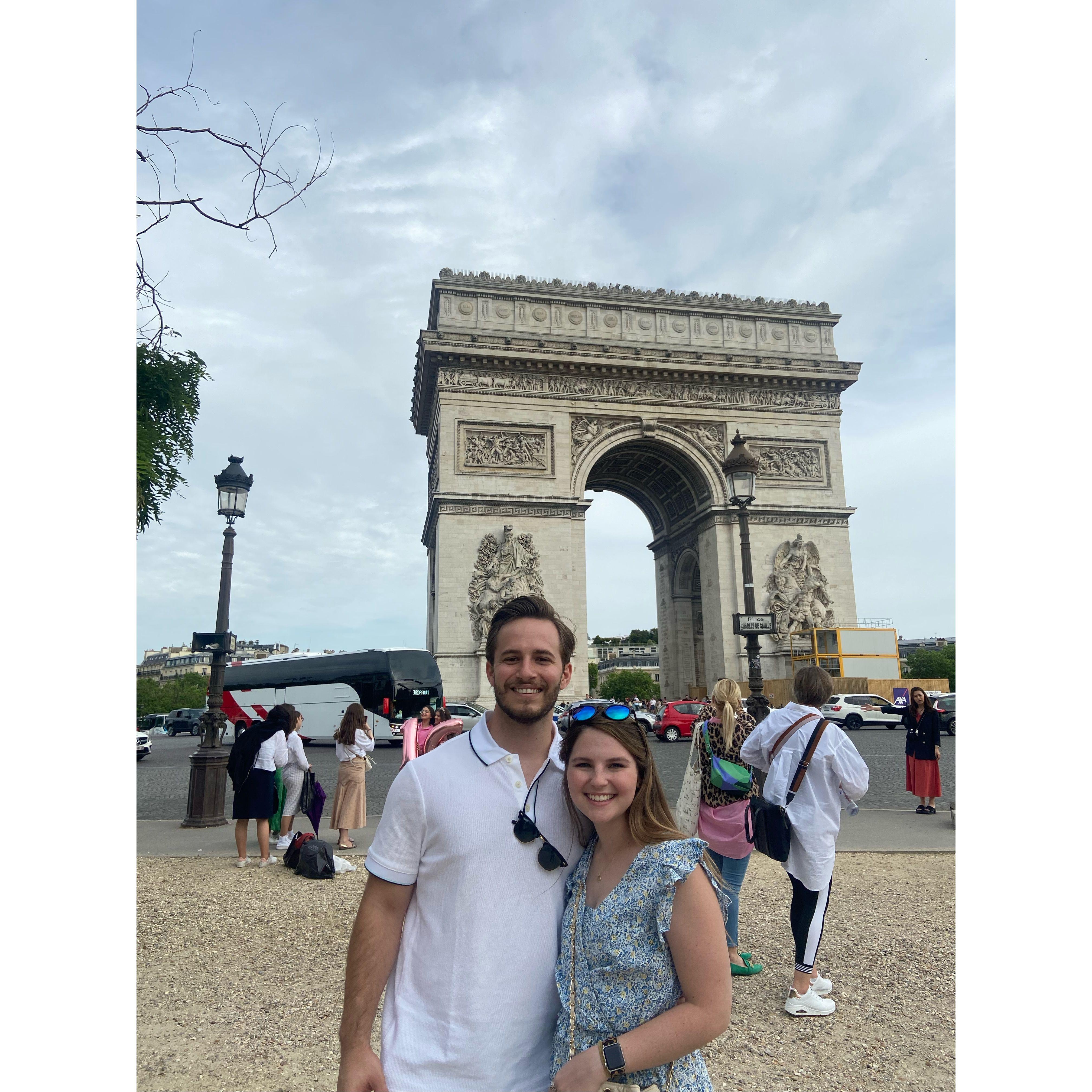 Stopped in Paris before the wedding in Austria!