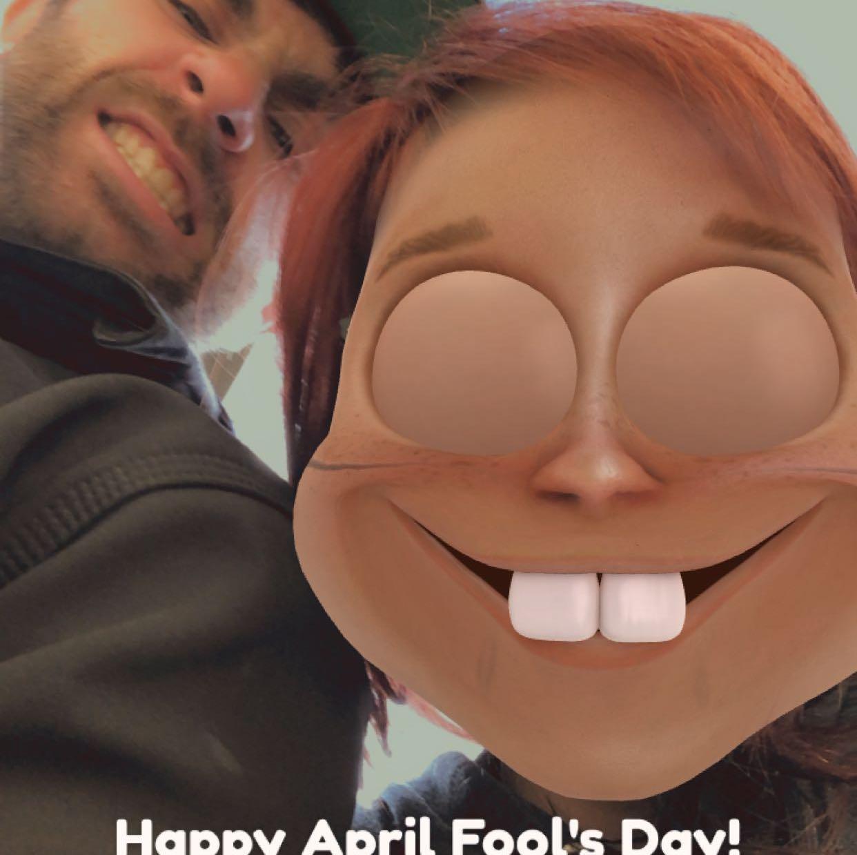 2023 Our first April Fools together, I was 3 months pregnant with Cara and we were at the laundry mat