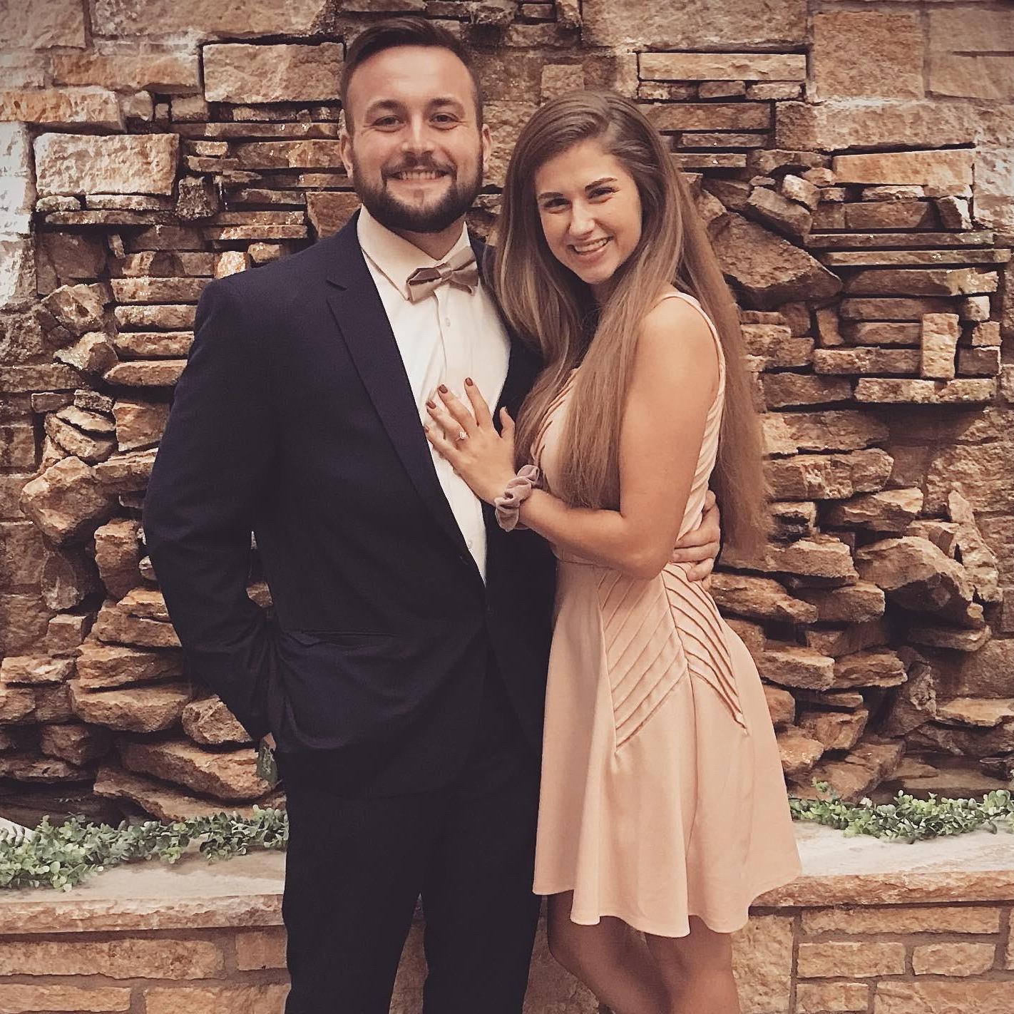 First wedding being engaged