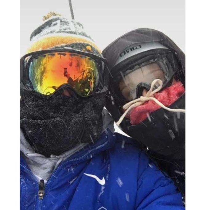 Nick taught Cailynn how to ski....it wasn't pretty