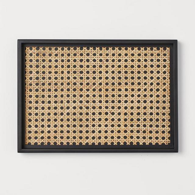 Tray with Rattan