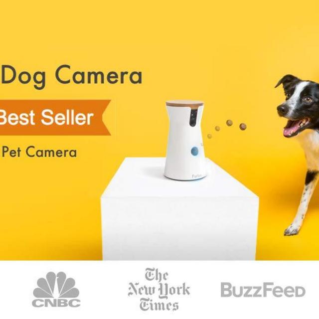 Furbo Dog Camera: Treat Tossing, Full HD Wifi Pet Camera and 2-Way Audio, Designed for Dogs, Compatible with Alexa (As Seen On Ellen)
