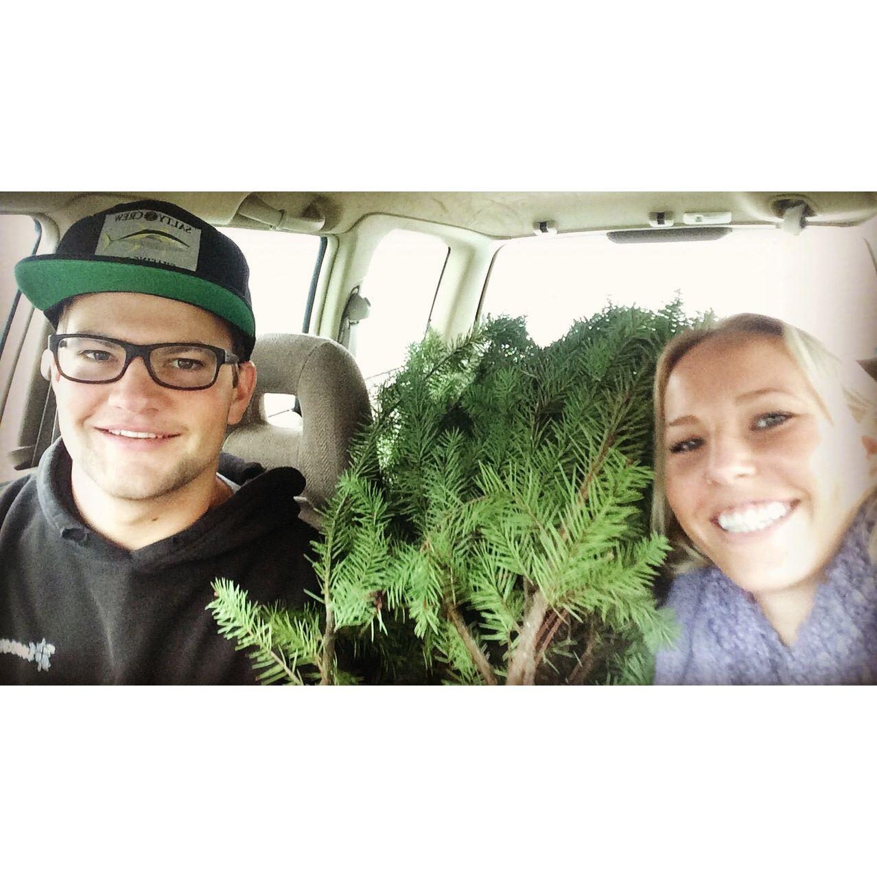 December 2016 - Cutting down a Christmas tree in the Santa Cruz mountains