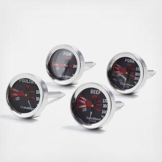 Grill Button Thermometers, Set of 4