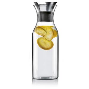 Hiware 35 Oz Glass Drip-free Carafe with Stainless Steel Silicone Flip-top Lid - Glass Water Pitcher Glass Fridge Carafe Ice Tea Maker