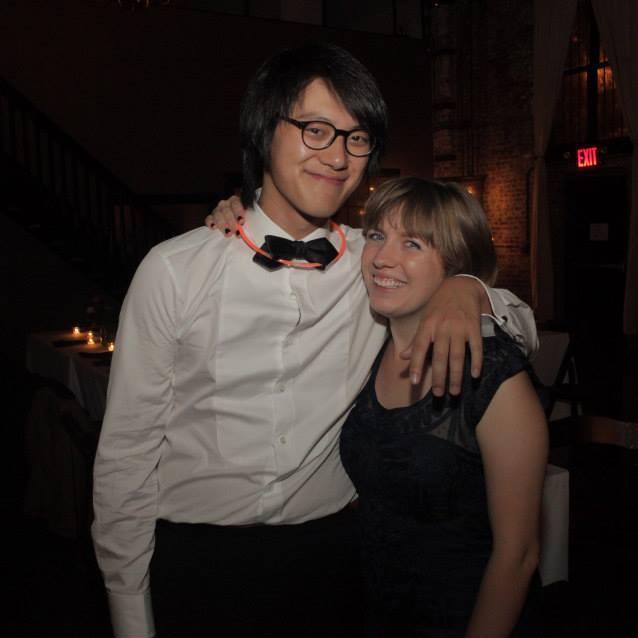 look at those cute young kids.