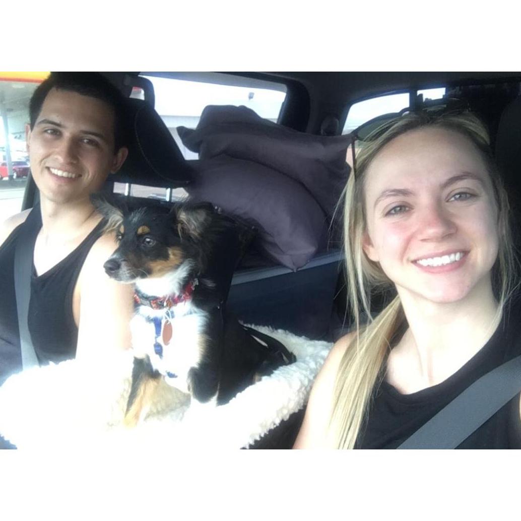 camping with our first child, Roxie