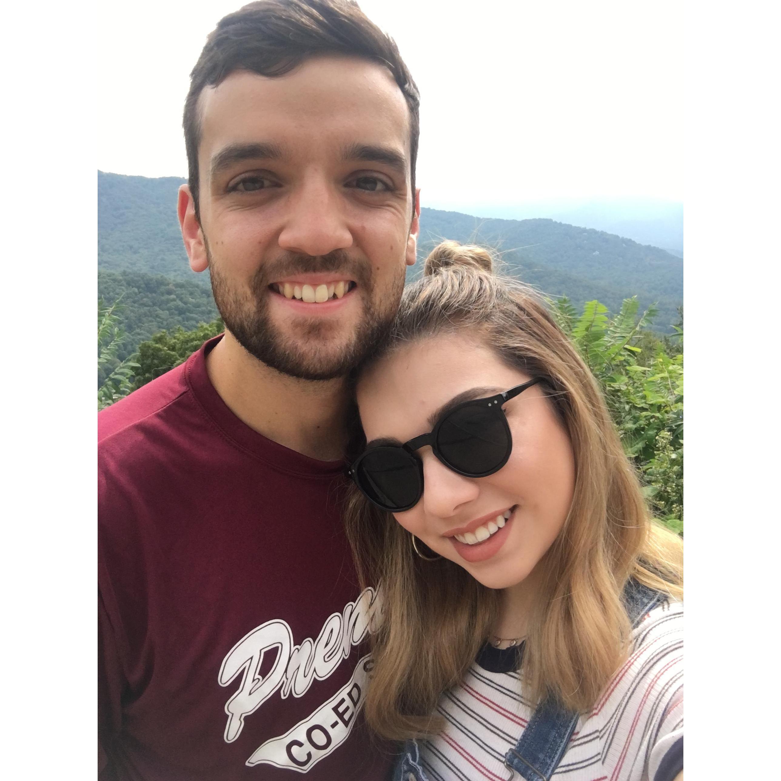 We celebrated our 4-year anniversary in Asheville, NC!