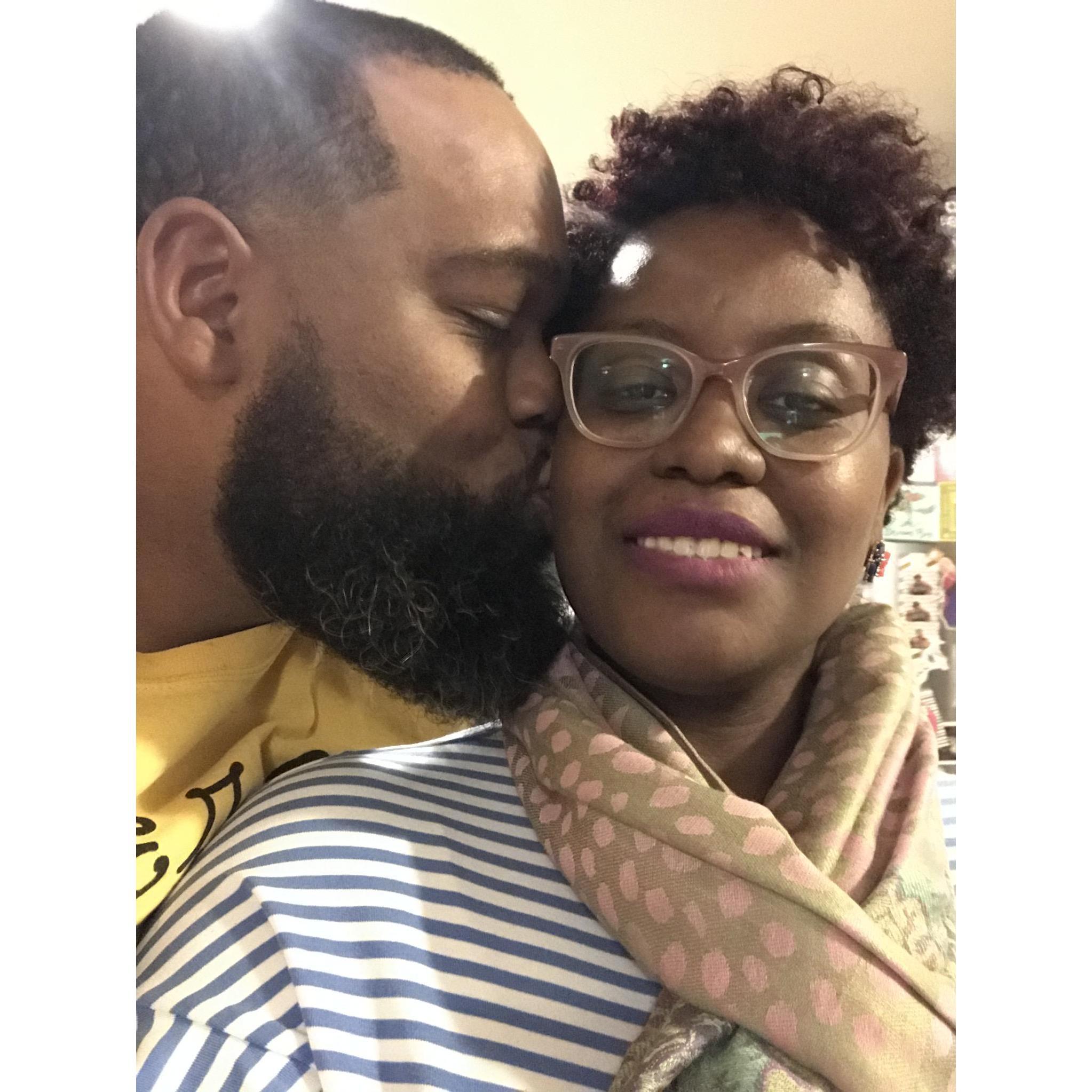 Kisses for me when I come home.