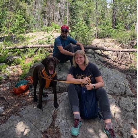 Spending the day hiking with friends in July 2020