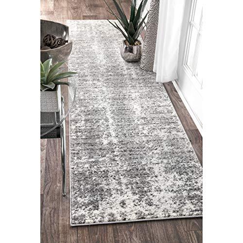 nuLOOM BDSM08A Misty Shades Deedra Runner Rug, 2' 5" x 9' 5", Grey, 5" 5"