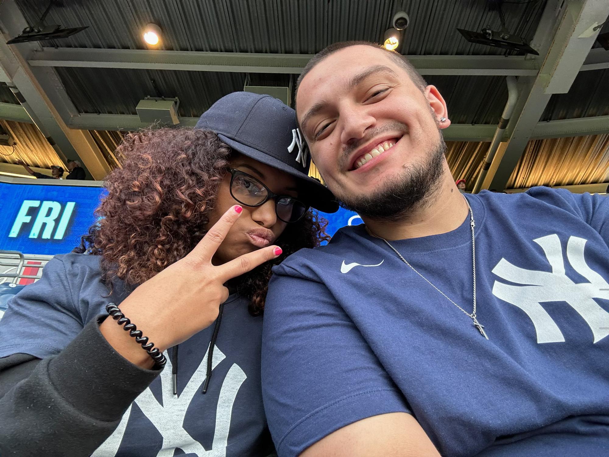 Yankees game that eventually got rained out…. It POURED… but it’s fine! 🤣⛈️