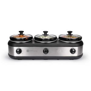 TRU 1.5 qt. Triple Crock Buffet Slow Cooker