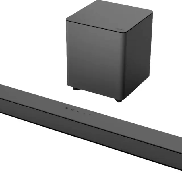 VIZIO - V-Series 2.1 Channel Sound Bar System with Wireless Subwoofer - Black