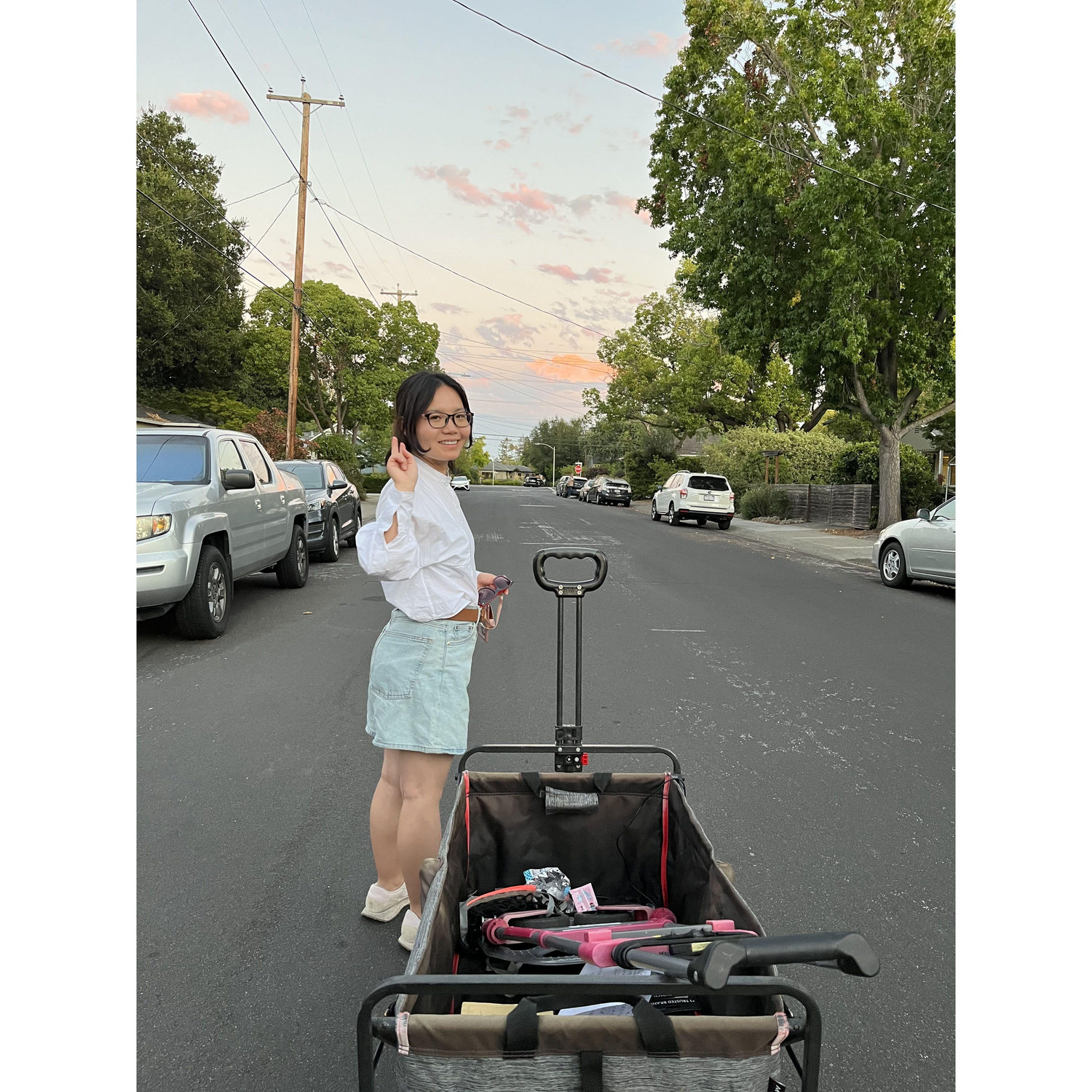 We were moving home for the first time with this small car! From 380 Meadow west to 275 Ventura ave.