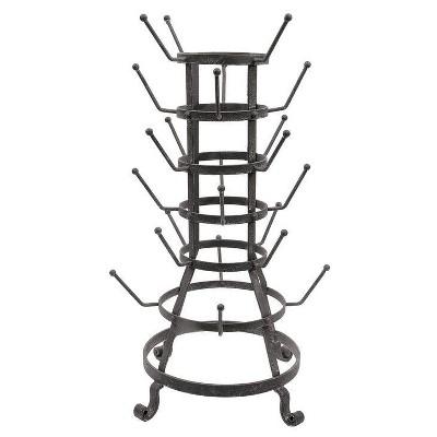 Metal Bottle Holder with 24 Hooks - 3R Studios